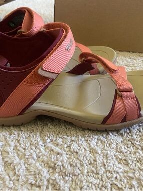 Teva Womenβs Coral and Burgundy Outdoor Sandals